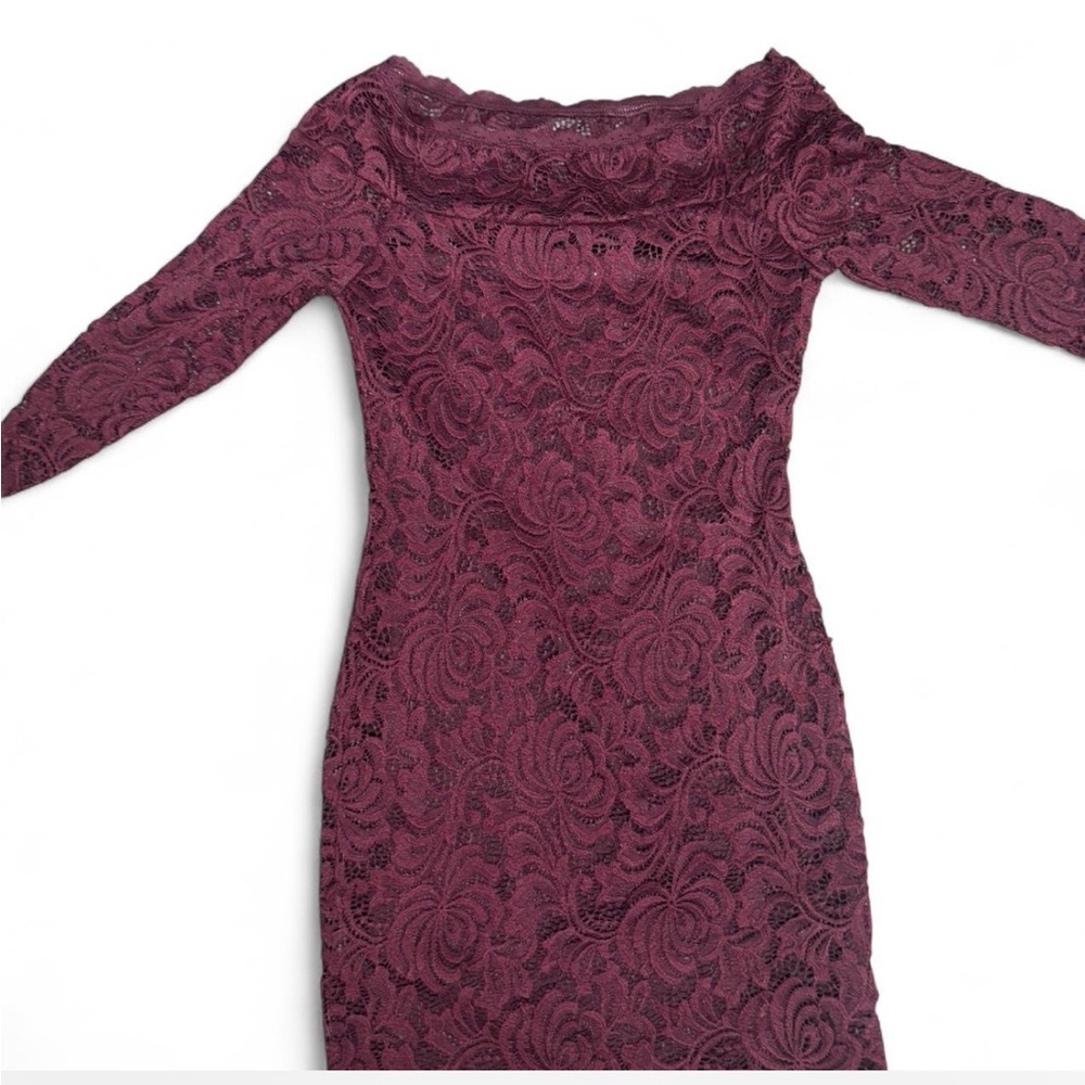 As U Wish Plum Lace Top